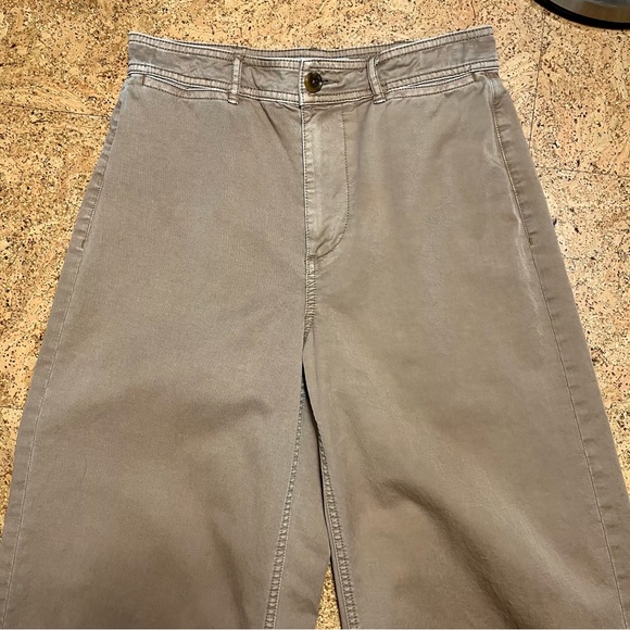 Everlane Wm’s The Lightweight Wide Leg Crop High Waisted Chino Pants Sz 4 - Picture 6 of 13